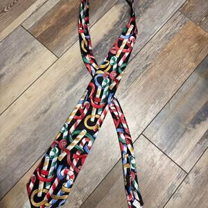 Red and black Christmas candy cane tie| Holiday Officewear